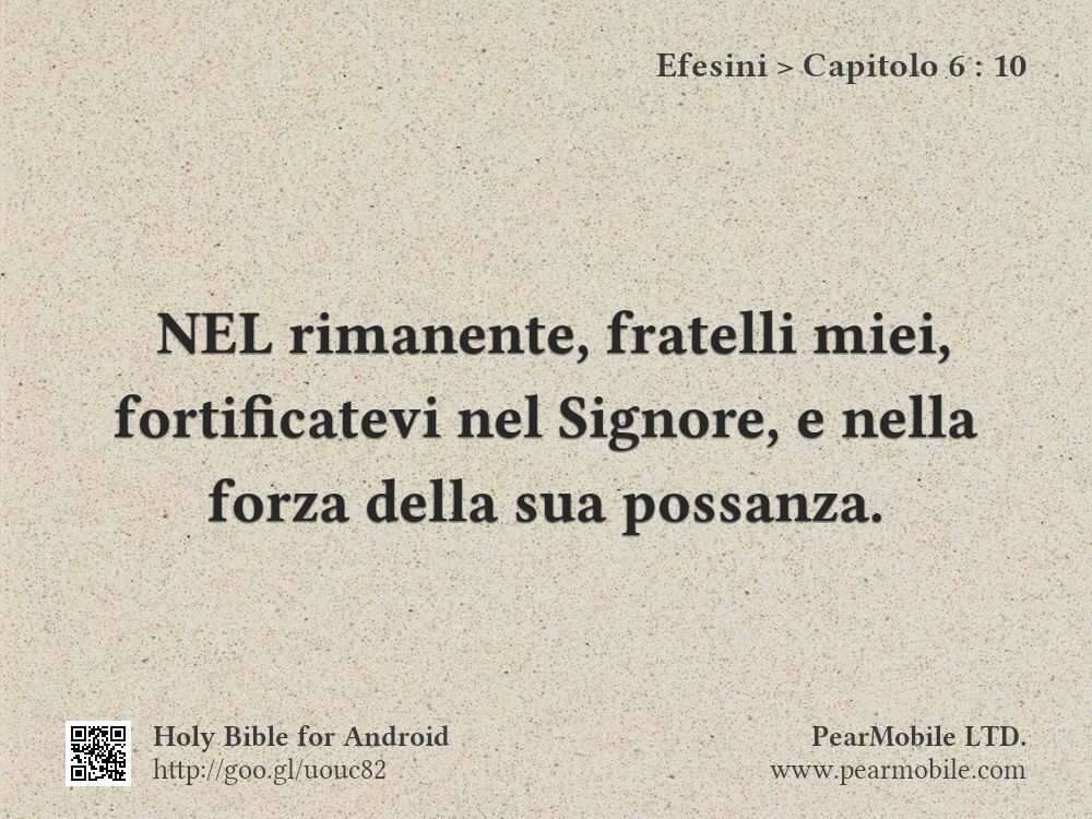 Efesini, Capitolo 6:10